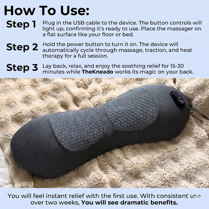 TheKneado™ Massager - Fast Back Pain Relief at Home